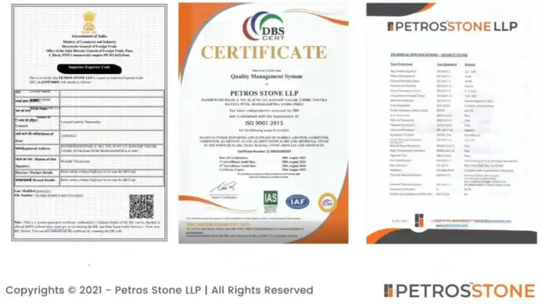 Petrosstone-certificate