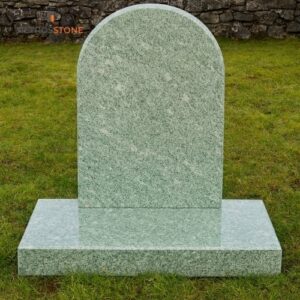 Kuppam Green Granite Standard Rounded Top Upright Granite Headstone