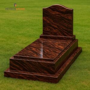 Indian Aurora Raised Rectangular Granite Tomb