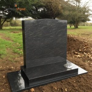 Orion Granite Square Top Upright Granite Headstone