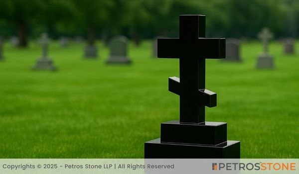 Orthodox Cross Granite Monument